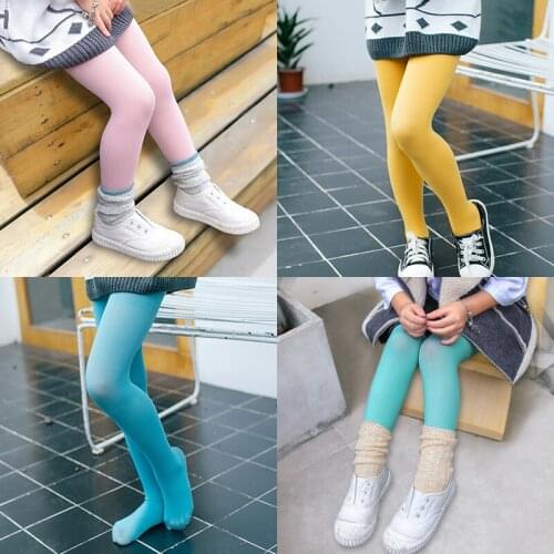 Summer Spring Candy Color Kids Pantyhose Ballet Dance Tights for Girls Stocking Children Velvet Solid White Pantyhose