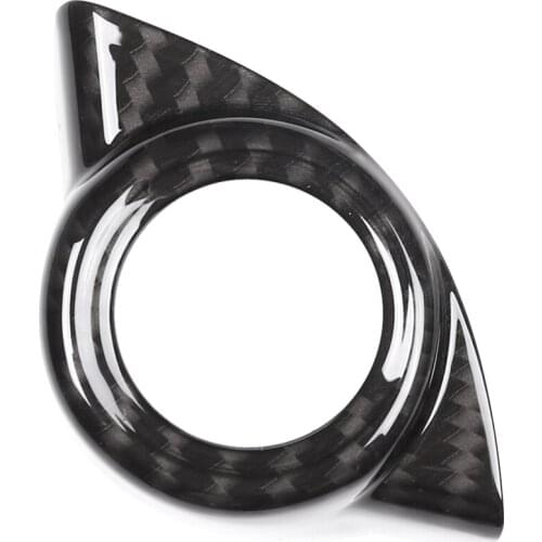 For Alfa Romeo Giulia Stelvio 2017 2018 Carbon Fiber Style ABS Plastic Car Start Engine Stop Cover Trim