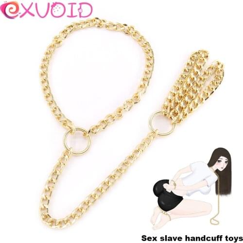 EXVOID Slave Handcuffs Metal Hand Cuffs Neck Collar Bachelorette Party BDSM Bondage Hen Night Ankle Cuff Restraints