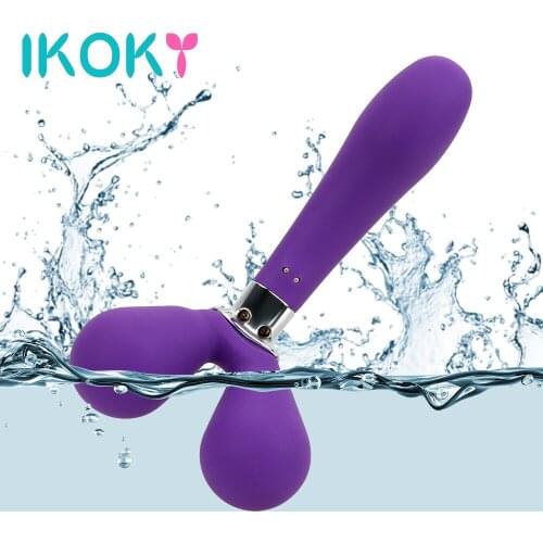 IKOKY 30 Speed Y-type AV Stick Three Head Vibrator G-spot Body Massage Female Masturbation Clitoris Vagina Stimulation