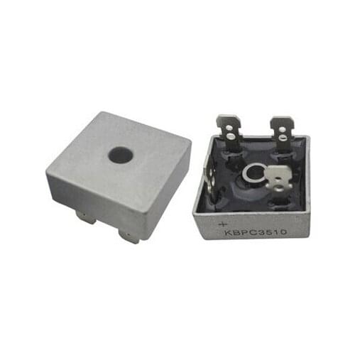 1pcs KBPC3510 square bridge rectifier bridge pile flat feet 35A / 1000V