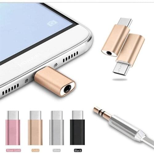Mini Type C Audio Converter USB C USB 3.1 to 3.5mm AUX Jack Portable Headphone Adapter for Xiaomi 8 Huawei LeTV 2 Nut Pro