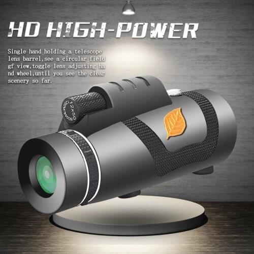 HD 12x50 Monocular Night Vision Of Hunting Telescope For Camping Hiking Target Shooting