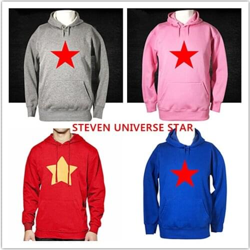 STEVEN UNIVERSE STAR Fashion Print Hoody For Men 2019 Spring Fleece Auutmn Sweatshirts With Hat Streetwear Mens Sportswear Hot