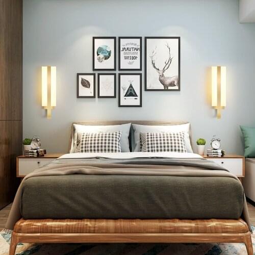 Nordic Background Long Wall Lamp Adjustable Modern Simple Light for Living Room Bedroom Office Study Bedside Aisle Corridor