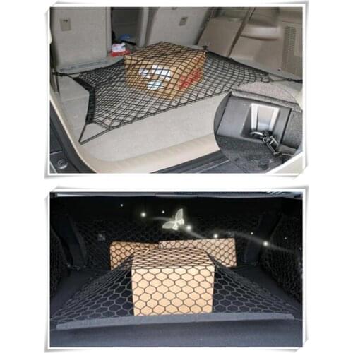 New Style Car styling Nylon Car Trunk Storage Elastic Mesh Net 4 Hooks For Seat Arona Ateca Exeo ST Leon 3 ST SC X Accessories