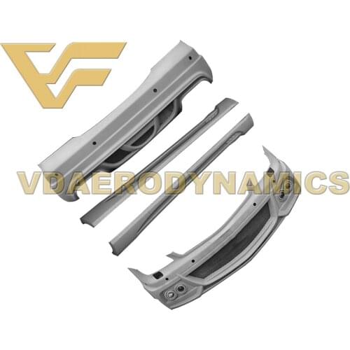 Suitable For 04-10 Benz W219 C219 CLS Class CLS320 CLS350 CLS500 CLS55 CLS63 VAD-BS Full Body Kit Front Rear Bumper Side Skirts
