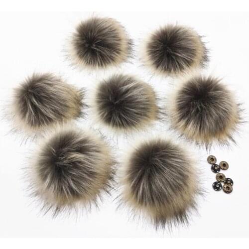 10pcs/lot Wholesale Artificial Fur Pom pom Fur 15cm DIY Hairball For Knitted Beanies Hat Cap Bags Shoes Clothes Accessories