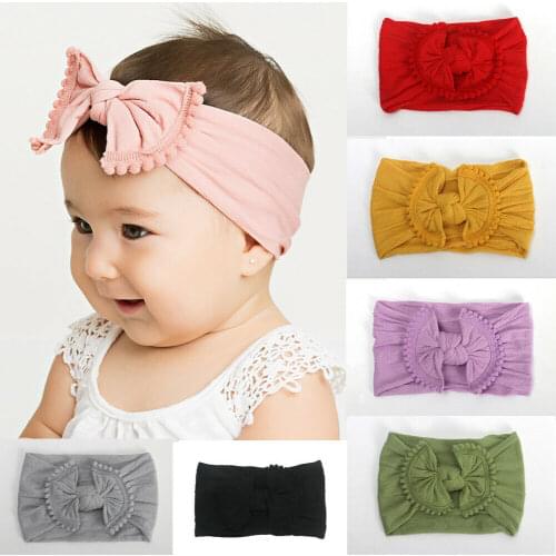 Pudcoco Newborn Accessories Cute Kids Baby Girl Flower Hair Band Toddler Turban Knot Headband Hair Band Headwear Accessories