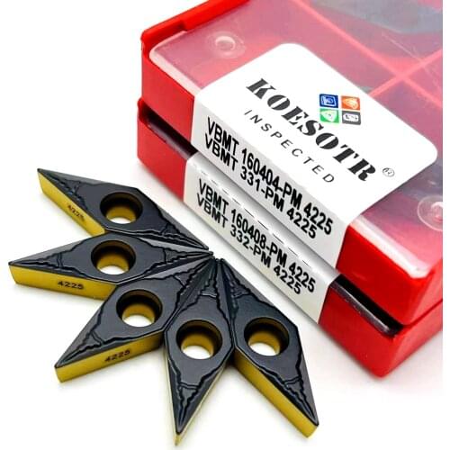 VBMT160408 VBMT160404 PM 4225 High-quality cermet grade carbide insert CNC lathe cutting tools VBMT 160408 cutting tool