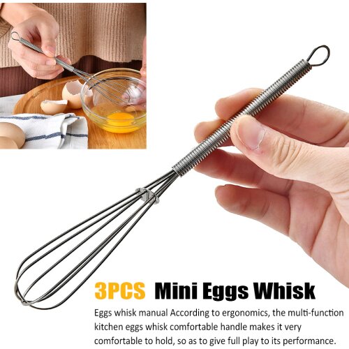Hand-held stainless steel mixer, whisk, hair dye cream, leveling stick, cream whisk, portable kitchen tool, hairdressing tool
