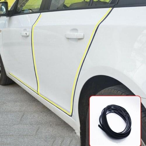 10m U Type Universal Car Door Protection Edge Guards Trim Styling Moulding Strip Rubber Scratch Protector For Car Auto