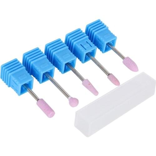 1pcs Ceramic Nail Drill Bit Stainless Steel Manicure Pedicure Cuticle Clean Mill Tools Accessories