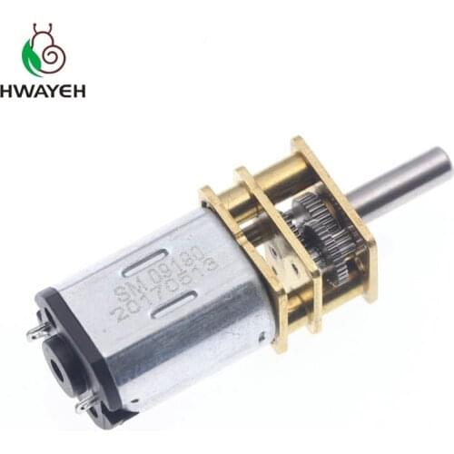 1pcs N20 Micro Metal Gear motor Electric gear box 12V 120RPM/200RPM/400RPM DC 12V 200rpm 3MM Shaft Diameter
