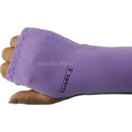 100pcs/lot [ Partner ] summer driving long fight UV sunscreen gloves half finger gloves cuff slip outdoor cycling