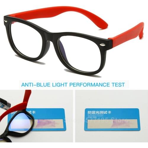 2020 Anti blue Light Kids Glasses Children Square Optical Frame Eyeware Boy Girls Square Computer Transparent Eyeglasses UV400