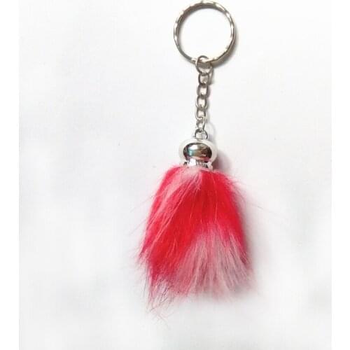 2020 Small Pompon Key Chain Tassel Key Ring Cute Pendant Bag Charming Car Key Holder Personality Gifts