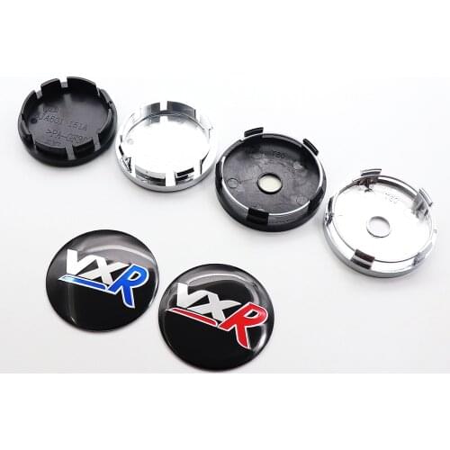 4pcs 56mm or 60mm VXR Car Logo Wheel Center Cap Rim Badge Covers Decal Auto Refit Decoration Emblem Sticker Accessories