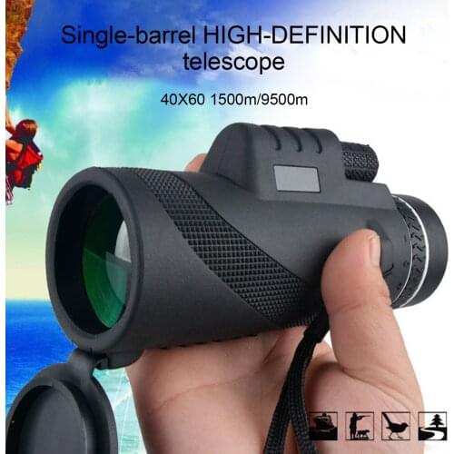 40x60 Powerful HD Scope Hunting Optical Super Long Range Telephoto Lens Camping Monocular Telescope For Smartphone