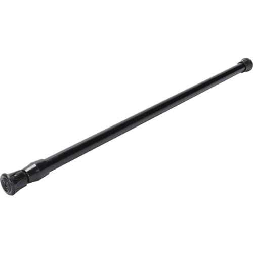 Promotion! Black Spring Extendable Loaded Curtain Rail Pole Telescopic Bath Window Tension Rod,40~70Cm