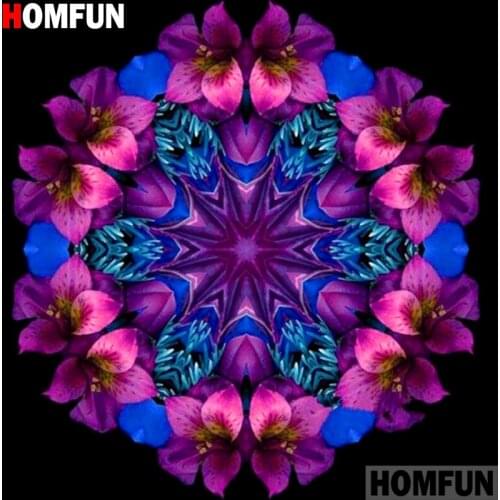 Homfun Full Square/Round Drill 5D DIY Diamond Painting "Flower landscape" 3D Embroidery Cross Stitch Home Decor Gift A13237