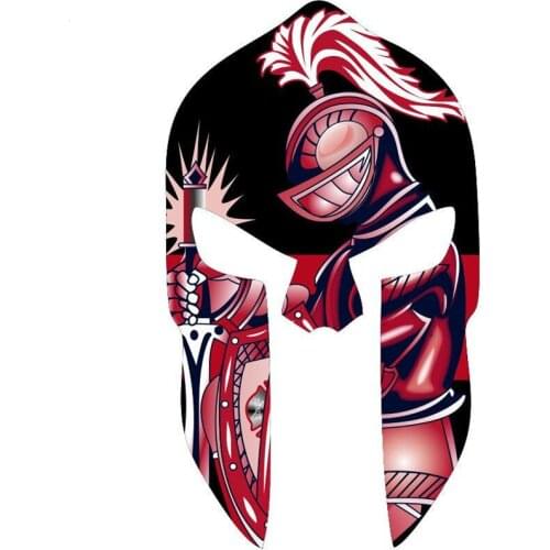 Boutique Funny SPARTAN HELMET RED Car Stickers Decals Bumper Window Laptop Motorcycle Cover Scratches Accessories KK15*9cm