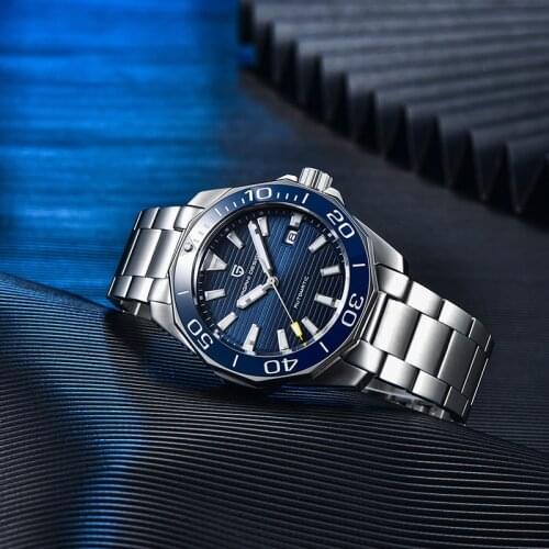 PAGANI DESIGN Fashion Mens Mechanical Watches Top Brand NH35A Ceramic Bezel Stainless Steel Sports Waterproof Watch Business Men