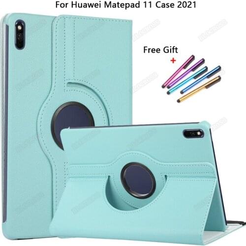 PU Leather Coque for Huawei Matepad 11 Case 2021 Tablet Flip TPU Protective Solid Shell for Matepad 11 2021 10.95Inch Cover +Pen