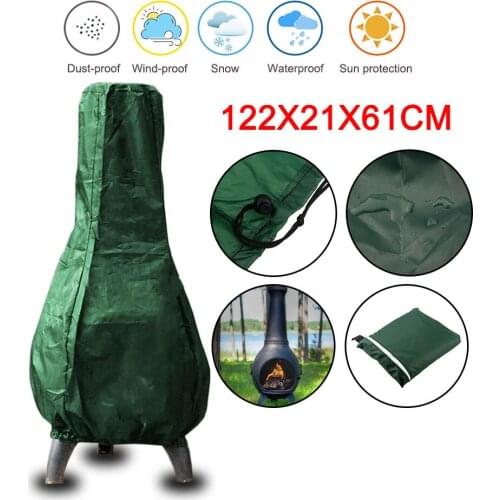 Chiminea Cover BBQ Outdoor for Kitchen Accessory Dust Cover Waterproof Covers Charcoal Barbecue Accessories BBQ Cover