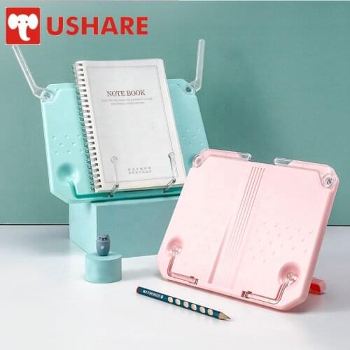 Ushare High quality Book Holder ABS Adjustable Bookstand for Books Music Scores Tablet Stand Studying Bookends Learning Tools