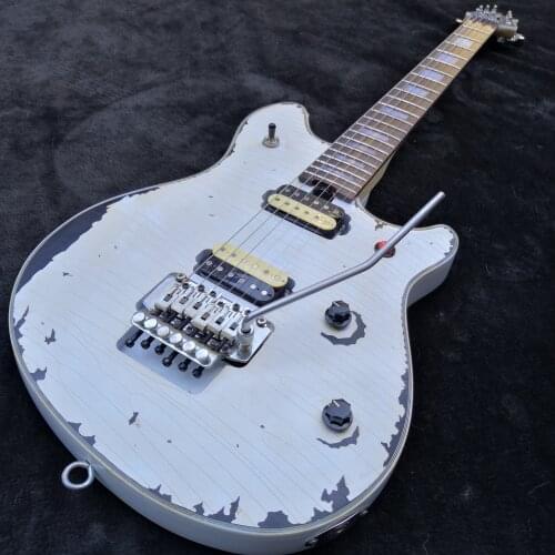 Electric guitar vintage old white electric guitar FR bridge free shipping