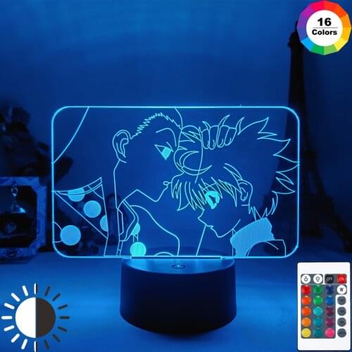 Hunter X Hunter Led Night Light Anime Lamp 16 Color Nightlight for Kids Bedroom Decor fancy Lighting Child Gift Manga LED Lamp