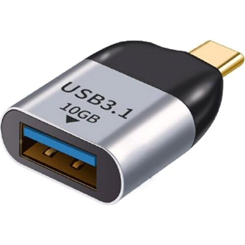 Jimier Type-C USB-C OTG Adapter USB 3.0 Type A Female to Type C USB 3.1 Male Host OTG Data 10Gbps Adapter for Laptop & Phone