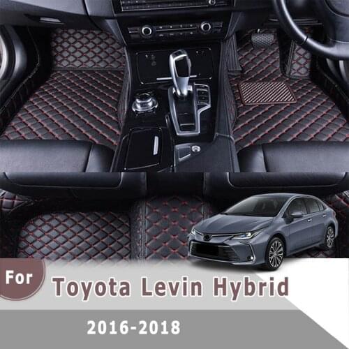 RHD Carpets Car Floor Mats For Toyota Levin Hybrid 2018 2017 2016 Protect Pedal Styling Auto Interior Decoration Automobiles