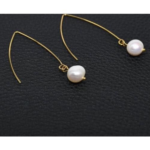 Trendy Unique Stainless Steel Pearl Earrings Delicate Gold-Plated AAA quality Pearl Earrings for Women Jewelry Accessories Gift