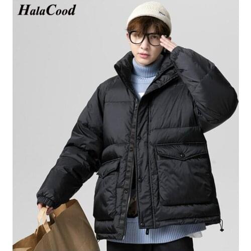 HALACOOD Men 2021 Winter Brand New Casual Warm Thick Waterproof Jacket Duck Down Coat Male New Autumn Outwear Parkas Jacket Men