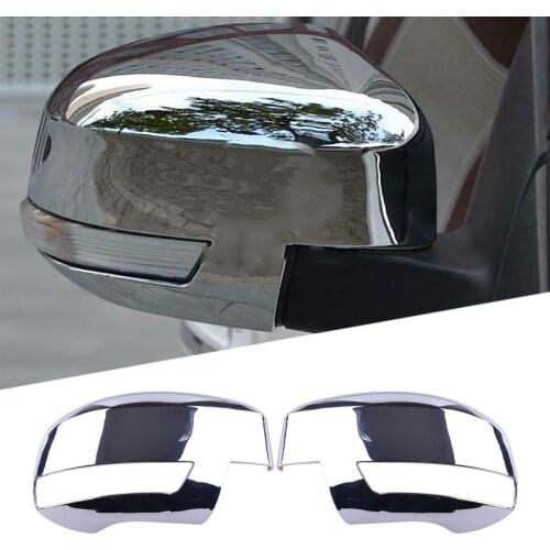 CITALL Chrome Silver 1 Pair Rearview Side Mirror Cover Trim fit for Ford Focus 2012 2013 2014 2015 2016 2017 2018 Plastic