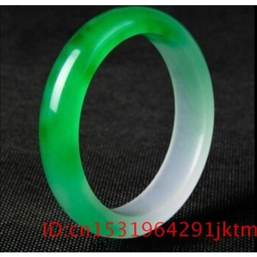 Jade Bangle Bracelet Natural Charm White 5A+ Amulet for Green Women Men Fashion Gifts Chinese Jewelry