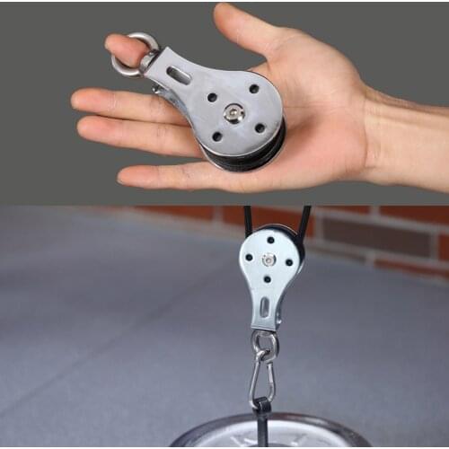 Bearing Pulley Home Gym Stainless Steel Accessories for Fitness Lifting Cable Machine Workout Mute M8 Single Wheel Loading