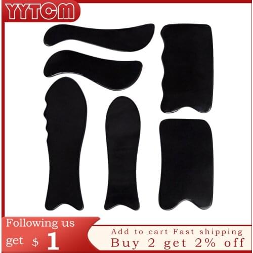 Buffalo Horn BeautyScraping Tool Thin Arm Leg Slimming V Line Face Massage guasha Plate guasha Scraping Apparatus
