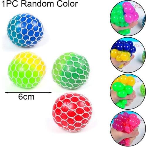 Anti Stress Face Reliever Colorful Ball Autism Mood Squeeze Relief Healthy Toy Fun Gadget Vent Children Gift Fidget Toy for Kids