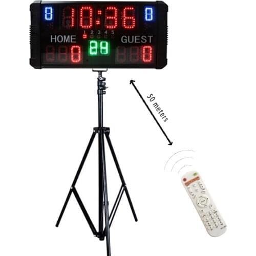 Modern portable electronic basketball digital scoreboard clock led scoreboard with shot clock