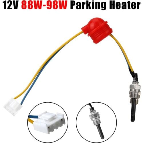 Glow Plug 12V Car Truck Boat Parking Heater Ceramic Pin Heater Accessories 88W-98W Auto Parts 4 Pin Interface