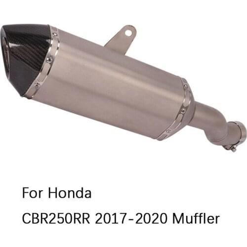 Titanium Alloy for Honda CBR250RR 2017-2020 Motorcycle Exhaust Pipe Slip On Original Catalyst Removable DB Killer Muffler Escape