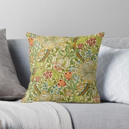 William Morris Golden Lily Polyester Decor Pillow Case Home Cushion Cover 45*45cm