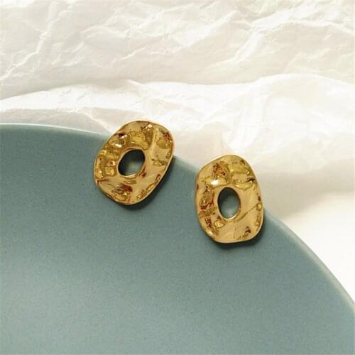 New Simple Korean Fashion Aros Big Round Circle Earrings for Women Geometric Ear Hoops Earing For girls party decorations