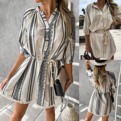 2021 Summer Dress Women Party Bodycon Casual Mini Slim Women Dress Drawstring Waist Slim Sexy Waist Tie Ruffle Dress for Party