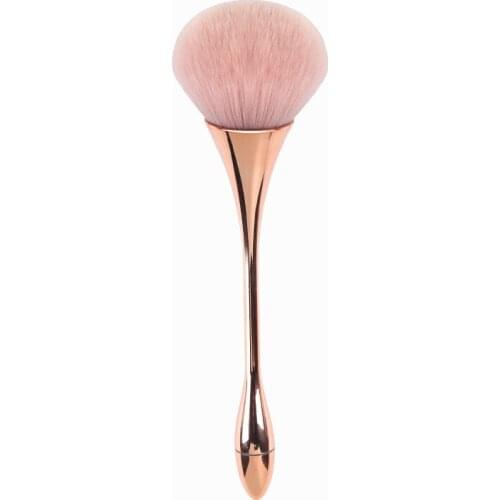 1pc Gold plating Makeup Brushes Foundation Powder Face Blush Brush Professional Cosmetics Make Up Tools