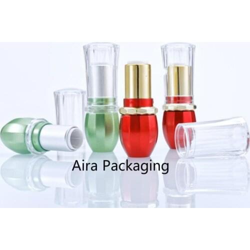 12.1mm New Arrival Empty Red Cosmetic Lip tube Bottle Professional Lipstick Tube Green Makeup Lip Balm Container 30Pcs/Lot