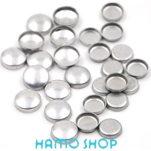 200Sets/Lot Aluminum #16 Round Fabric Covered Cloth Button Flat Back Cover Metal Jewelry Accessories for Handmade DIY Garment